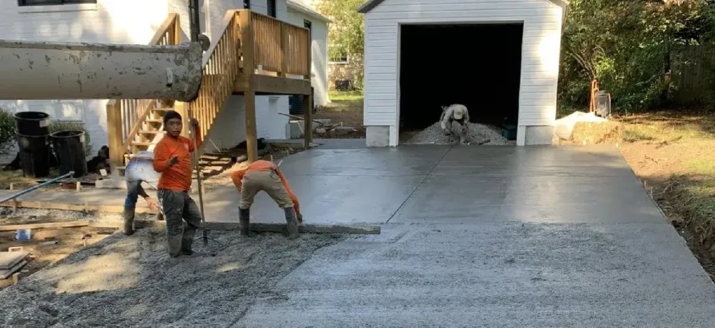 concrete driveway